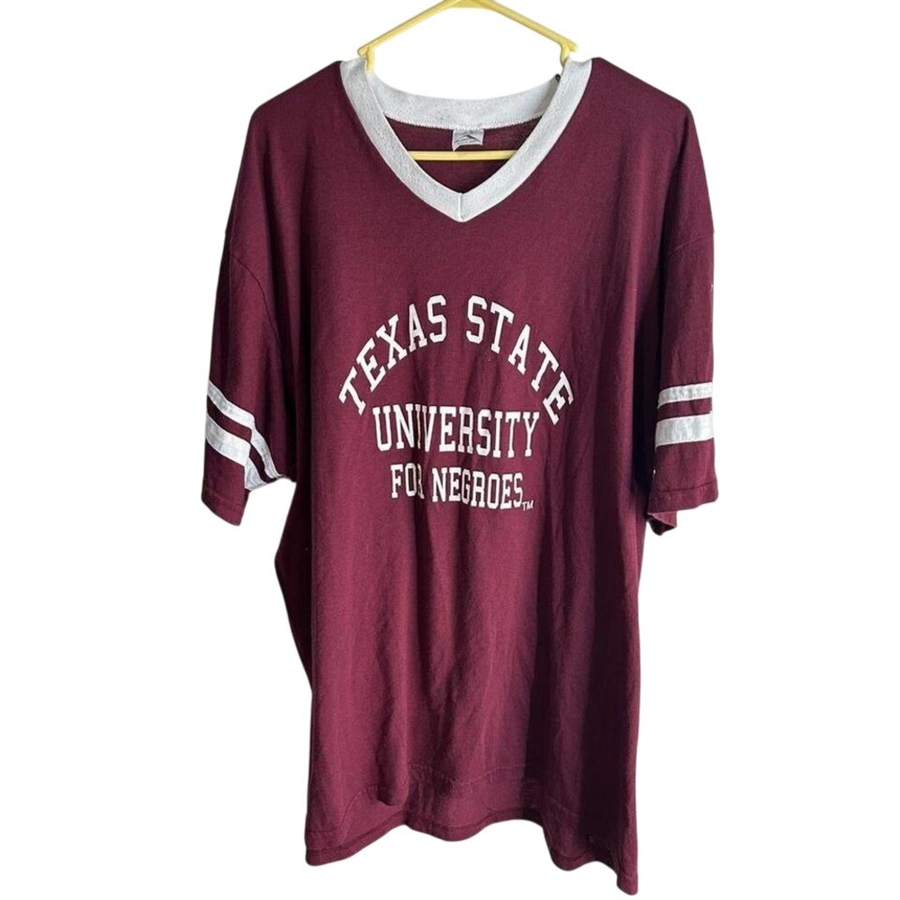 Augusta Sportswear Texas State University For Negroes Jersey Tee Maroon Size 3XL